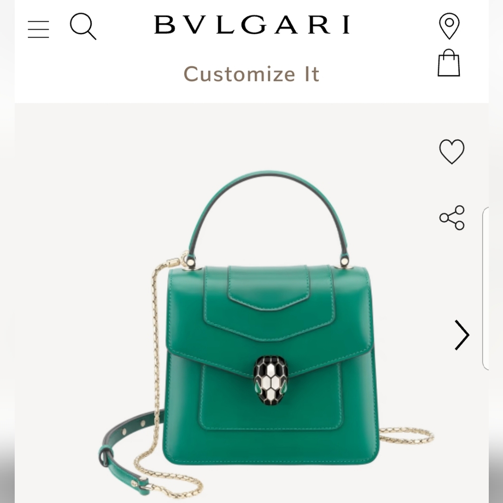 BVLGARI Serpenti forever small top handle bag